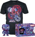 FUNKO POP! - Art Series MARVEL Civil War Captain America 36 mit Tee T-Shirt