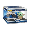 FUNKO POP! Vinyl Figur Moment Star Wars The Mandalorian and Grogu Grogu with Polar Mouse Droid 840
