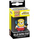 FUNKO POP! Vinyl Schlüsselanhänger Minions Roller Skating Stuart 4cm
