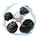 One Piece World Collectable Figure Special PVC Statue Monkey D. Luffy Gear5 Gum Dawn Gatling 12 cm